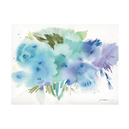 Sheila Golden 'Blue Garden Dream' Canvas Art,24x32